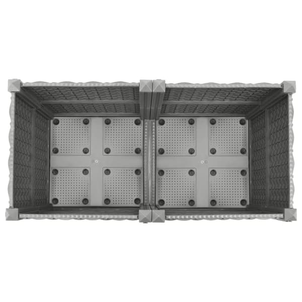 vidaXL Høybed 80x40x38 cm polypropylen