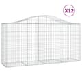Pikkukuva 2 / 6: vidaXL Kaarevat kivikorit 12 kpl 200x50x100/120 cm galvanoitu rauta