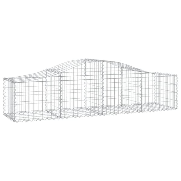 vidaXL Kaarevat kivikorit 6 kpl 200x50x40/60 cm galvanoitu rauta