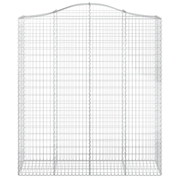 vidaXL Kaarevat kivikorit 4 kpl 200x50x220/240 cm galvanoitu rauta