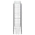Miniatyrbillede 5 af 6: vidaXL buede gabionkurve 4 stk. 200x50x180/200 cm galvaniseret jern
