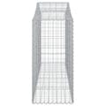 Miniatyrbillede 5 af 6: vidaXL buede gabionkurve 15 stk. 200x50x120/140 cm galvaniseret jern