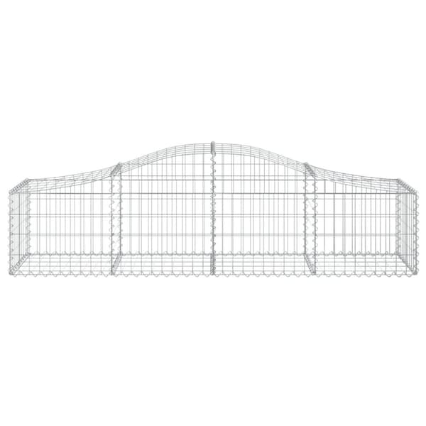 vidaXL Kaarevat kivikorit 11 kpl 200x50x40/60 cm galvanoitu rauta