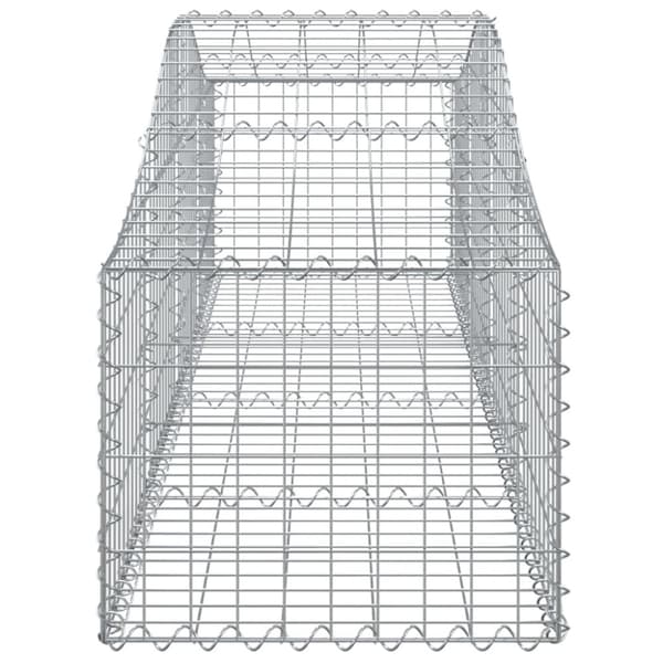 vidaXL Kaarevat kivikorit 11 kpl 200x50x40/60 cm galvanoitu rauta