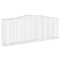 Miniatyrbillede 3 af 6: vidaXL buede gabionkurve 4 stk. 400x50x140/160 cm galvaniseret jern