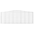 Miniatyrbillede 4 af 6: vidaXL buede gabionkurve 4 stk. 400x50x140/160 cm galvaniseret jern