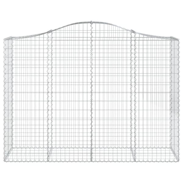 vidaXL Kaarevat kivikorit 14 kpl 200x50x140/160 cm galvanoitu rauta