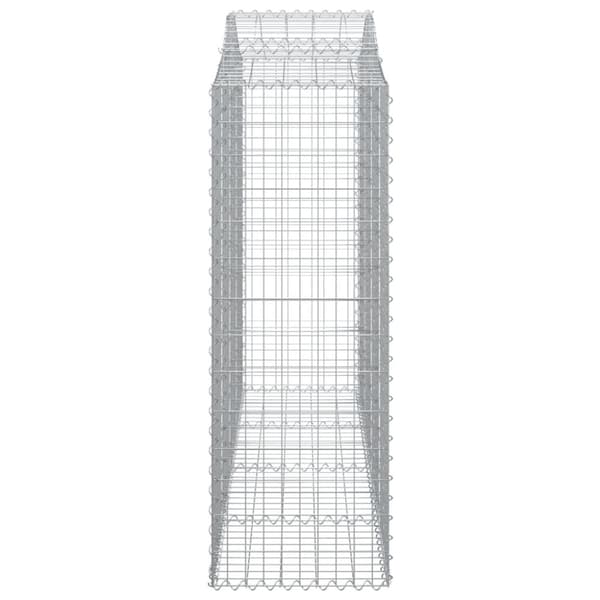 vidaXL Kaarevat kivikorit 14 kpl 200x50x140/160 cm galvanoitu rauta
