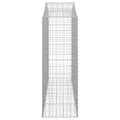 Miniatyrbillede 5 af 6: vidaXL buede gabionkurve 11 stk. 200x50x140/160 cm galvaniseret jern