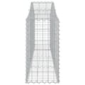Miniatyrbillede 5 af 6: vidaXL buede gabionkurve 25 stk. 200x30x60/80 cm galvaniseret jern