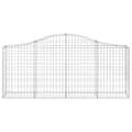 Miniatyrbillede 4 af 6: vidaXL buede gabionkurve 13 stk. 200x30x80/100 cm galvaniseret jern