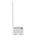 Miniatyrbillede 4 af 9: vidaXL plantekasse med espalier 80x40x121,5 cm PP hvid