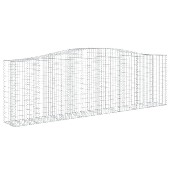vidaXL Kaarevat kivikorit 25 kpl 400x50x120/140 cm galvanoitu rauta