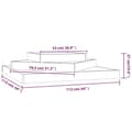 Miniatyrbilde 6 av 6: vidaXL Plantekasse 112x112x27 cm heltre douglasgran