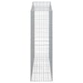Miniatyrbillede 5 af 6: vidaXL buede gabionkurve 5 stk. 200x50x160/180 cm galvaniseret jern