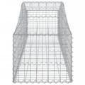 Miniatyrbillede 5 af 6: vidaXL buede gabionkurve 2 stk. 200x50x40/60 cm galvaniseret jern