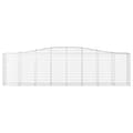 Miniatyrbillede 4 af 6: vidaXL buede gabionkurve 4 stk. 400x50x100/120 cm galvaniseret jern