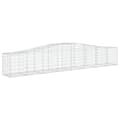 Miniatyrbillede 3 af 6: vidaXL buede gabionkurve 25 stk. 400x50x60/80 cm galvaniseret jern