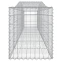 Miniatyrbillede 5 af 6: vidaXL buede gabionkurve 25 stk. 400x50x60/80 cm galvaniseret jern