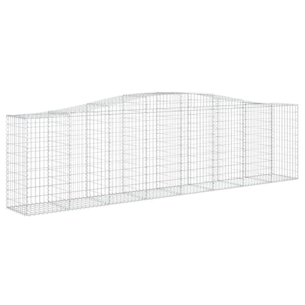 vidaXL Kaarevat kivikorit 3 kpl 400x50x100/120 cm galvanoitu rauta