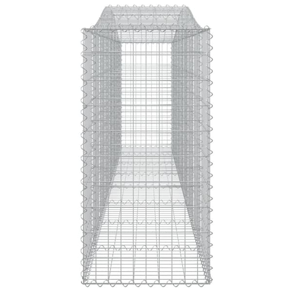 vidaXL Kaarevat kivikorit 3 kpl 400x50x100/120 cm galvanoitu rauta
