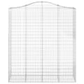 Pikkukuva 4 / 6: vidaXL Kaarevat kivikorit 2 kpl 200x50x220/240 cm galvanoitu rauta