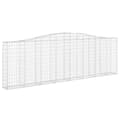 Miniatyrbillede 3 af 6: vidaXL buede gabionkurve 20 stk. 400x30x120/140 cm galvaniseret jern
