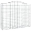Pikkukuva 3 / 6: vidaXL Kaarevat kivikorit 13 kpl 200x50x160/180 cm galvanoitu rauta