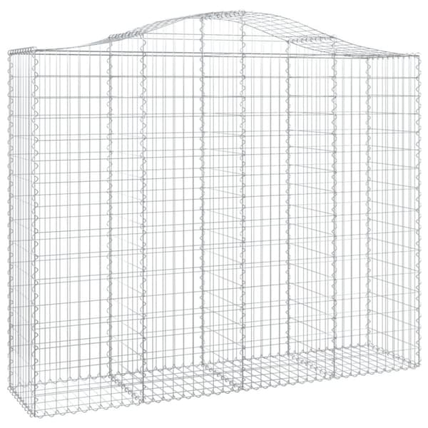 vidaXL Kaarevat kivikorit 13 kpl 200x50x160/180 cm galvanoitu rauta