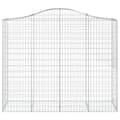 Pikkukuva 4 / 6: vidaXL Kaarevat kivikorit 13 kpl 200x50x160/180 cm galvanoitu rauta