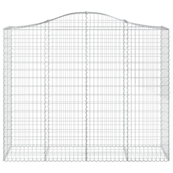 vidaXL Kaarevat kivikorit 13 kpl 200x50x160/180 cm galvanoitu rauta
