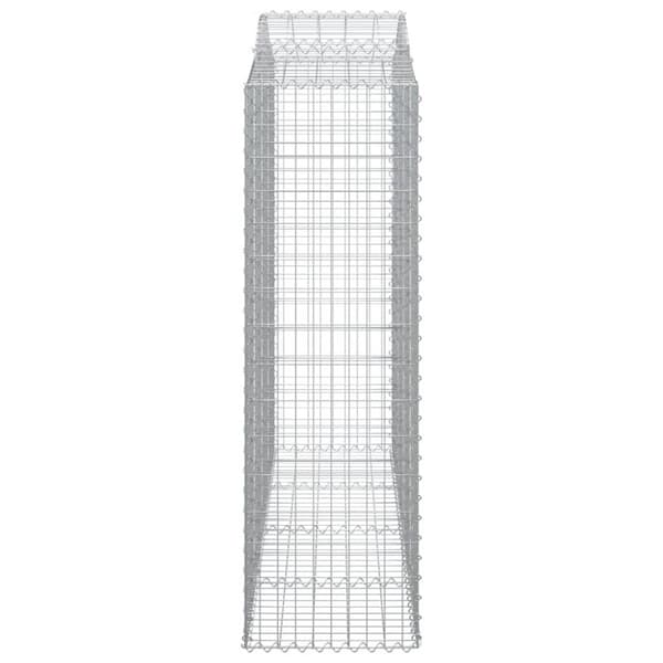 vidaXL Kaarevat kivikorit 13 kpl 200x50x160/180 cm galvanoitu rauta