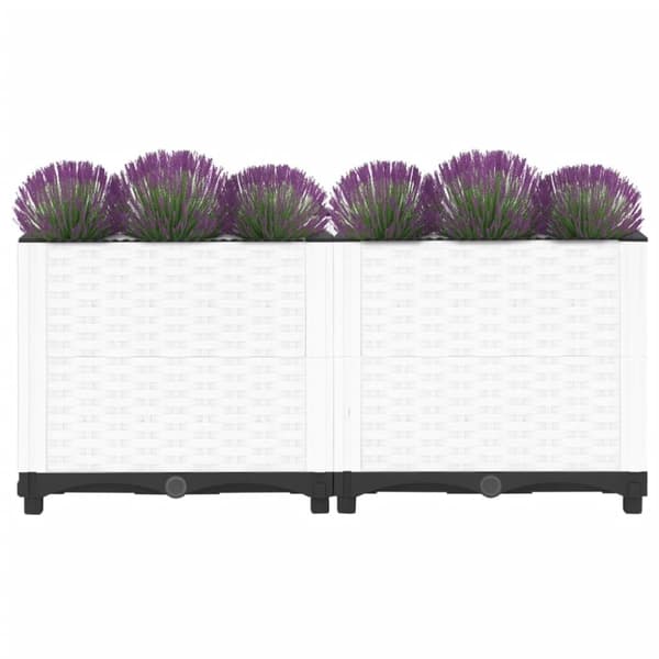 vidaXL Høybed 80x40x38 cm polypropylen