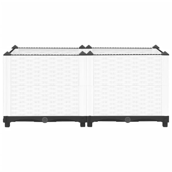vidaXL Høybed 80x40x38 cm polypropylen