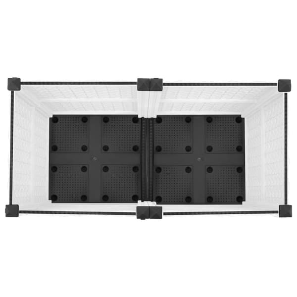 vidaXL Høybed 80x40x38 cm polypropylen