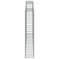 Miniatyrbilde 4 av 5: vidaXL Gabionkurv buet 300x30x160/180 cm galvanisert jern