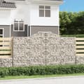 Miniatyrbilde 1 av 5: vidaXL Gabionkurv buet 300x30x160/180 cm galvanisert jern