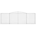 Miniatyrbillede 3 af 5: vidaXL buet gabionkurv 400x50x120/140 cm galvaniseret jern