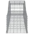 Miniatyrbild 4 av 5: vidaXL Gabion bågformad 300x50x40/60 cm galvaniserat järn