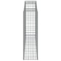 Miniatyrbillede 4 af 5: vidaXL buet gabionkurv 300x50x160/180 cm galvaniseret jern