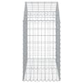 Miniatyrbillede 4 af 5: vidaXL buet gabionkurv 100x50x80/100 cm galvaniseret jern