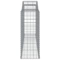 Miniatyrbillede 4 af 5: vidaXL buet gabionkurv 300x50x120/140 cm galvaniseret jern