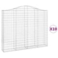 Pikkukuva 2 / 6: vidaXL Kaarevat kivikorit 10 kpl 200x30x160/180 cm galvanoitu rauta