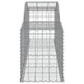 Miniatyrbillede 4 af 5: vidaXL buet gabionkurv 300x50x60/80 cm galvaniseret jern