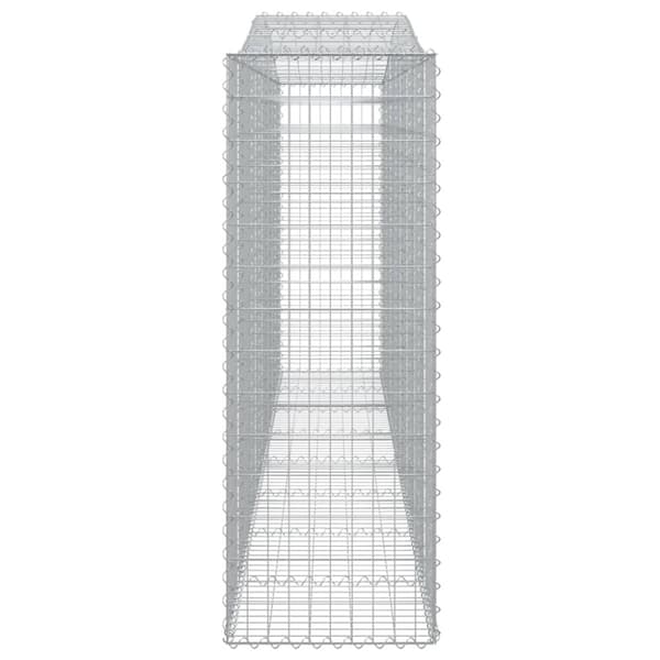 vidaXL Kaarevat kivikorit 8 kpl 400x50x140/160 cm galvanoitu rauta