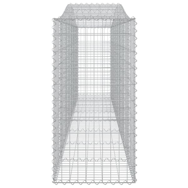 vidaXL Kaarevat kivikorit 15 kpl 400x50x100/120 cm galvanoitu rauta