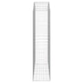 Pikkukuva 4 / 5: vidaXL Kaareva kivikori 200x50x200/220 cm galvanoitu rauta