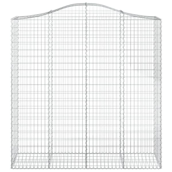 vidaXL Kaarevat kivikorit 8 kpl 200x50x200/220 cm galvanoitu rauta