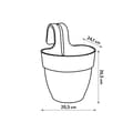 Miniatyrbild 4 av 4: Blomkruka - ELHO - Vibia Campana Easy Hanger Small - Gul - Rund - 2,8 L