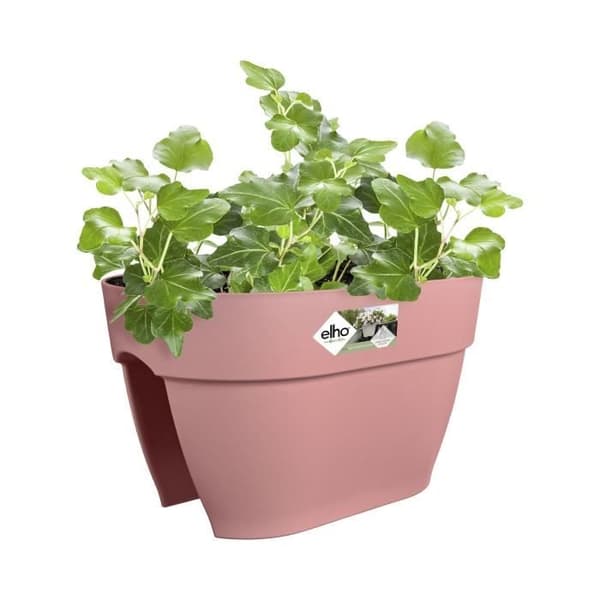ELHO - Blomkruka - Vibia Campana Flower Bridge 40 - Dusty Rose - Utomhusbalkong - L 26 x B 39 x H 22 cm